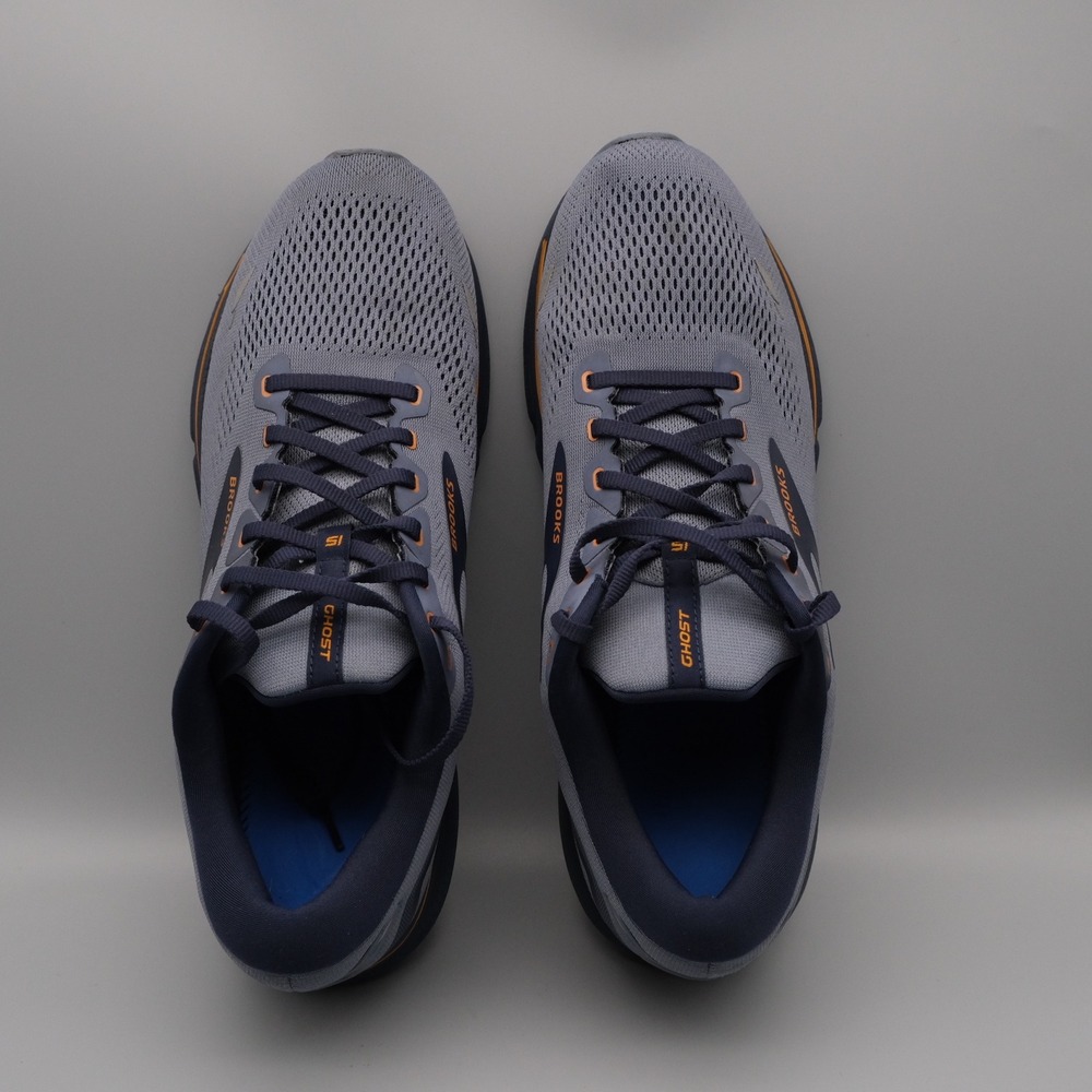 Brooks Ghost 15 Mens Blue Orange Running Sneakers Athletic 13 1103931D025 - Picture 7 of 12
